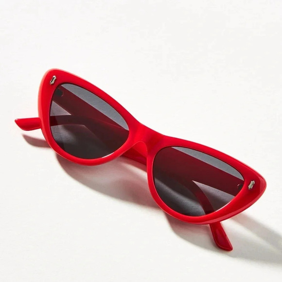NWT Anthropologie I-Sea Chunky Red Cat Eye Sunglass main image 4